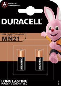Duracell batterijen Alkaline Security MN21 blister van 2 stuks