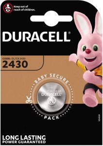 Duracell Batterij knoopcel 1xCR2430 lithiumÃƒËœ24mm 3V-280mAh