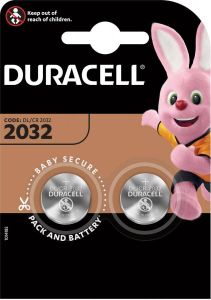 Duracell knoopcel Electronics DL CR 2032 3 volt blister van 2 stuks