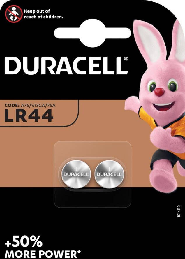 Duracell Batterij knoopcel 2xLR44 alkalineÃ˜11 6mm 2 stuks