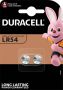 Duracell Batterij knoopcel 2xLR54 alkalineÃƒËœ11 6mm 2 stuks - Thumbnail 1