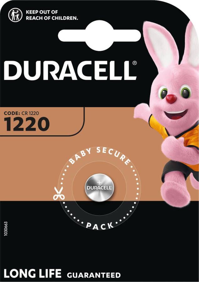 Duracell knoopcel Specialty Electronics CR1220 blister van 1 stuk