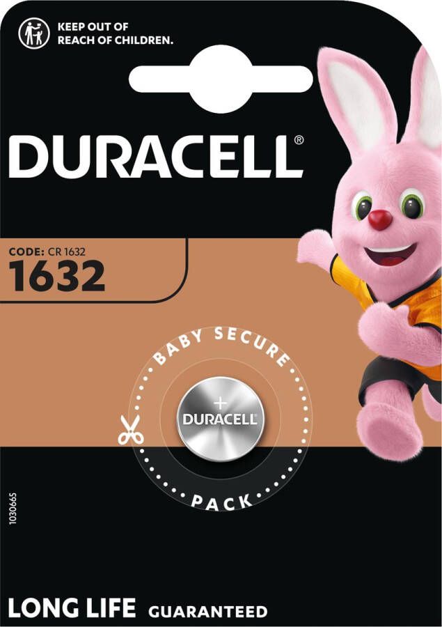 Duracell knoopcel Specialty Electronics CR1632 blister van 1 stuk