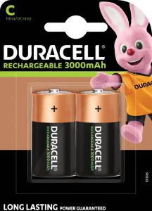 Duracell oplaadbare batterijen C blister van 2 stuks