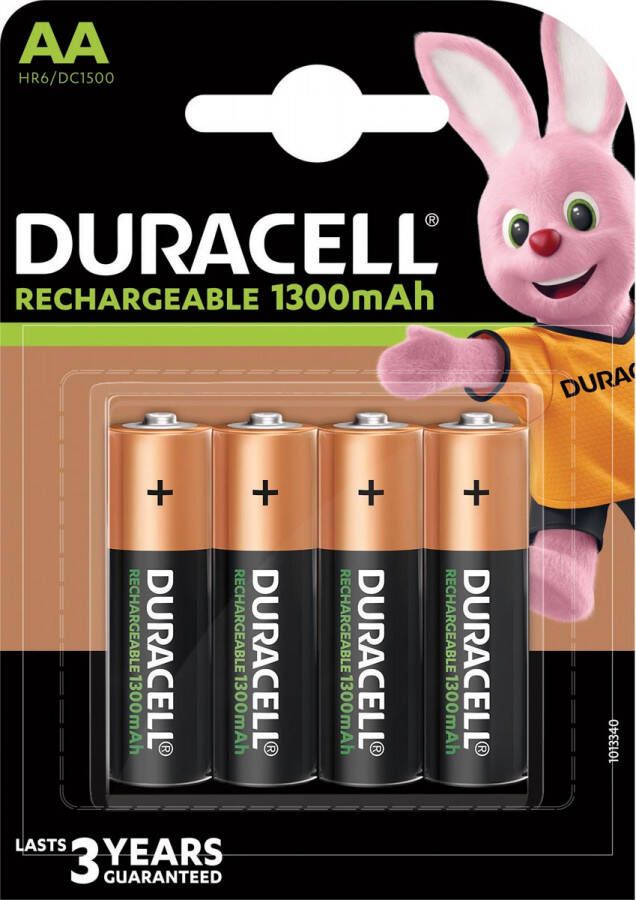Duracell oplaadbare batterijen Recharge Plus AA blister van 4 stuks