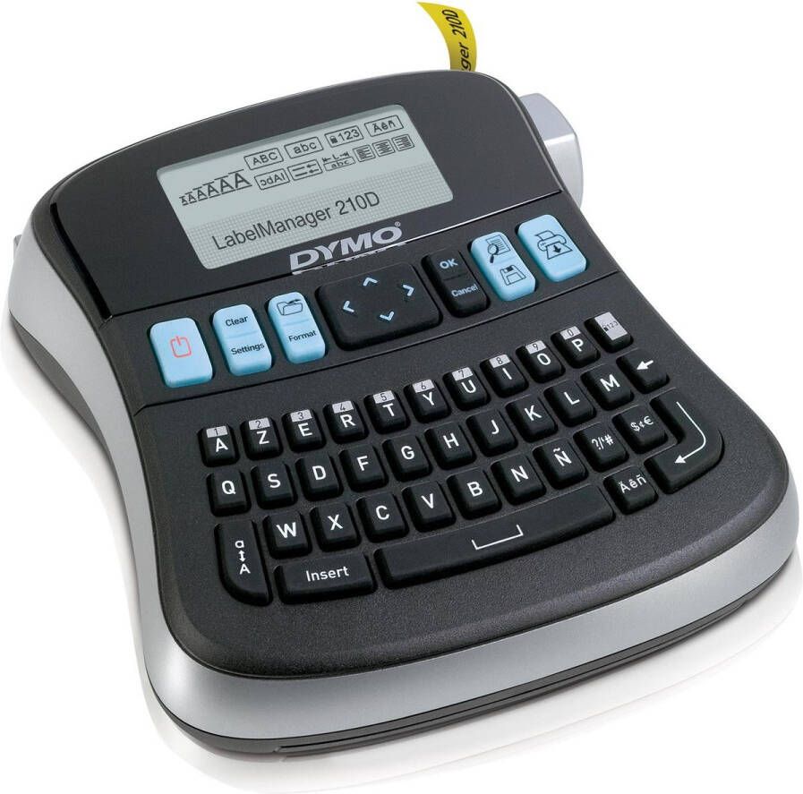 Dymo Labelprinter LabelManager 210D+ draagbaar azerty 12mm zwart