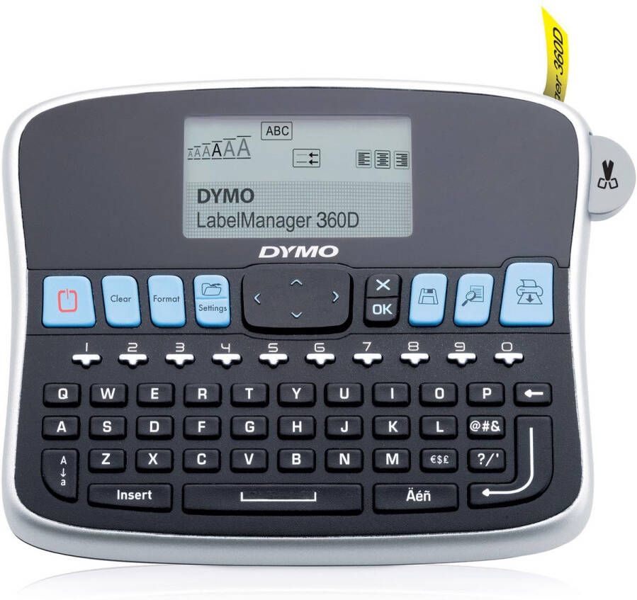 Dymo Labelprinter LabelManager 360D draagbaar qwerty 19mm zwart