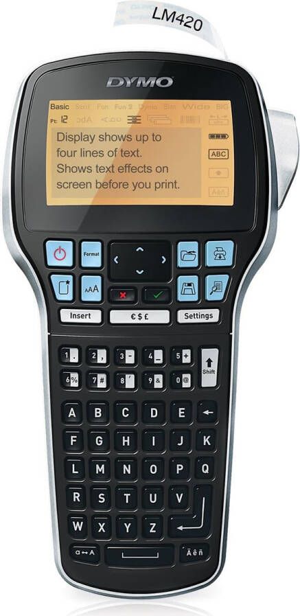 Dymo Labelprinter LabelManager 420P draagbaar abc 19mm zwart