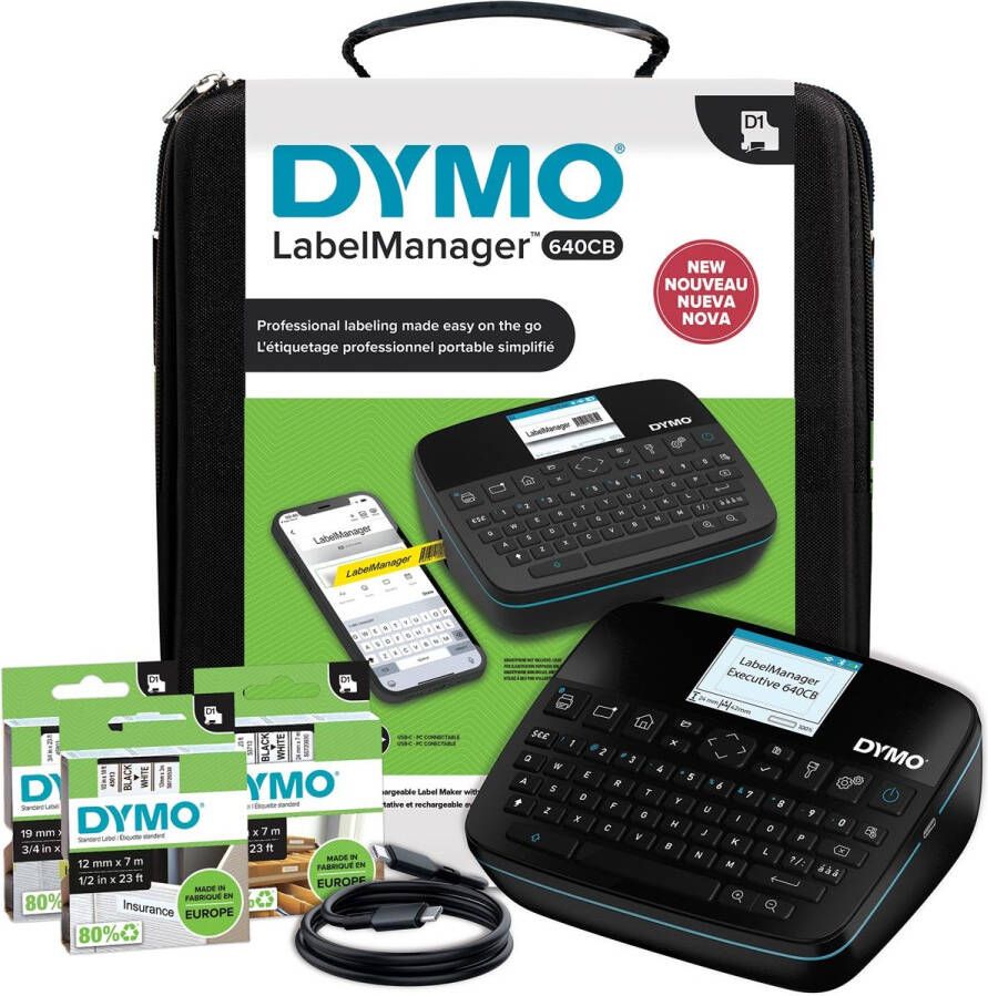 Dymo beletteringsysteem LabelManager Executive 640 CB qwerty kitcase