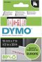 Dymo Labeltape 45015 D1 720550 12mmx7m rood op wit - Thumbnail 1