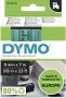Dymo Labeltape 40919 D1 720740 9mmx7m zwart op groen - Thumbnail 1