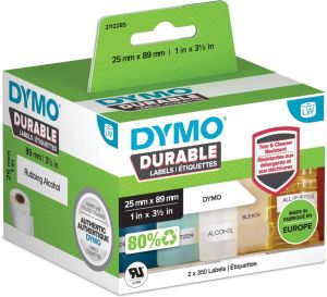 Dymo duurzame etiketten LabelWriter ft 25 x 89 mm 2 x 350 etiketten