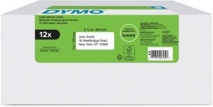 Dymo etiketten LabelWriter ft 25 x 54 mm wit doos van 12 x 500 etiketten