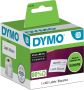 Dymo etiketten LabelWriter ft 89 x 41 mm verwijderbaar wit 300 etiketten - Thumbnail 1