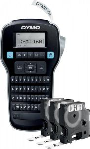 Dymo LabelManager 160 Value Pack: 3 x D1 tape zwart op wit 12 mm + 1 x LabelManager 160P azerty