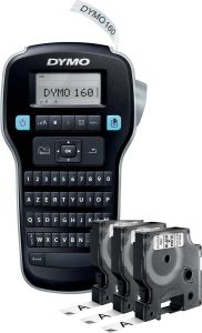 Dymo LabelManager 160 Value Pack: 3 x D1 tape zwart op wit 12 mm + 1 x LabelManager 160P qwerty