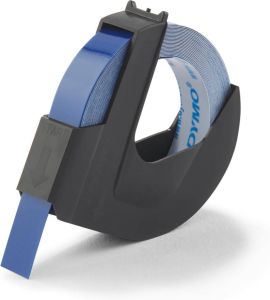 Dymo tape 9 mm voor lettertang Omega blauw