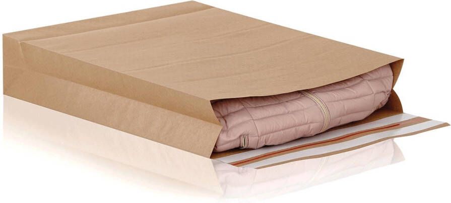 E-green enveloppen met blokbodem ft 400 x 500 x 100 + 100 mm doos van 100 stuks