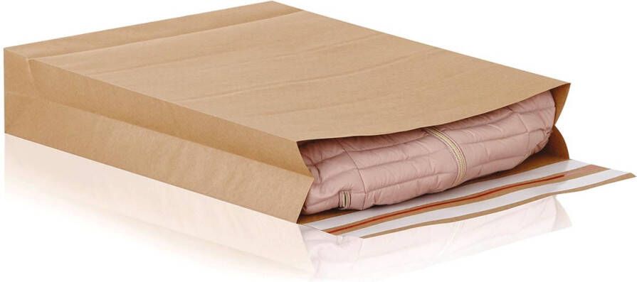 e-green enveloppen met blokbodem ft 590 x 450 x 100 + 95 mm doos van 100 stuks