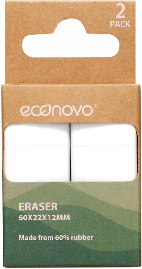 Econovo gum wit blister van 2 stuks