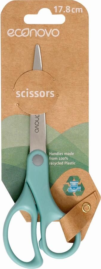 Econovo Schaar 18cm blauw blister Ã  1 stuk