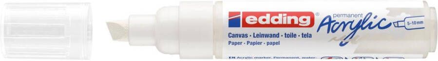 Edding Acrylmarker e-5000 breed verkeerswit