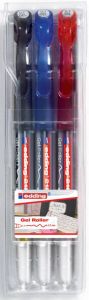 Edding gelroller 2185 etui van 3 stuks in geassorteerde basiskleuren