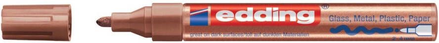 Edding glanslakmarker e-750 CR koper