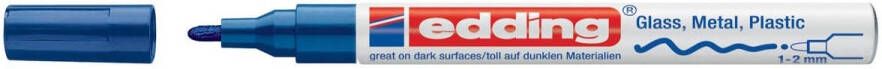 Edding glanslakmarker e-751 CR blauw
