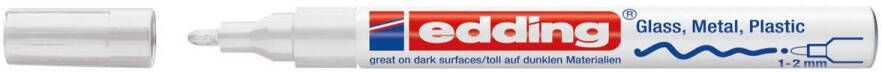 Edding Viltstift 751 lakmarker creatief rond 1-2mm wit