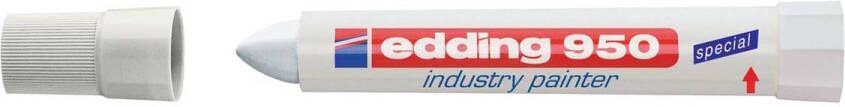 Edding Viltstift 950 pastamarker industry rond 10mm wit