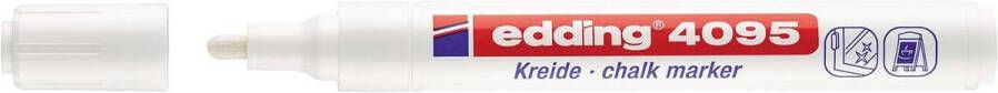 Edding krijtmarker e-4095 wit etui van 5 stuks