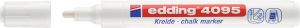 Edding krijtmarker e-4095 wit etui van 5 stuks
