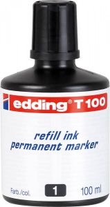 Edding navulinkt voor permanent markers e-T100 zwart