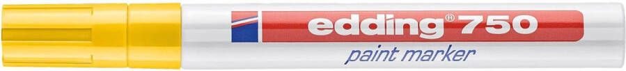 Edding Viltstift 750 lakmarker rond 2-4mm geel