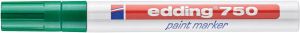 Edding Viltstift 750 lakmarker rond groen 2-4mm