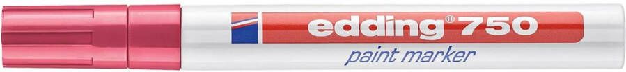 Edding Viltstift 750 lakmarker rond 2-4mm rood