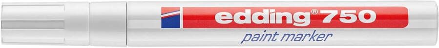 Edding Viltstift 750 lakmarker creatief rond 2-4mm wit