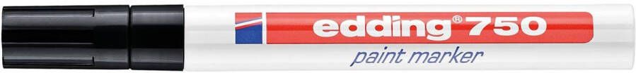 Edding Viltstift 750 lakmarker creatief rond 2-4mm zwart