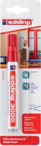 Edding Â 3000 permanent marker blister van 1 rood