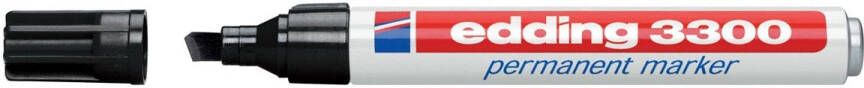 Edding Viltstift 3300 schuin 1-5mm zwart blisterà 1 stuk