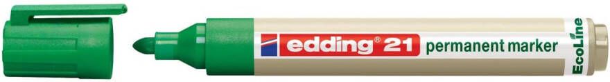 Edding Ecoline Viltstift edding 21 Ecoline rond groen 1.5-3mm