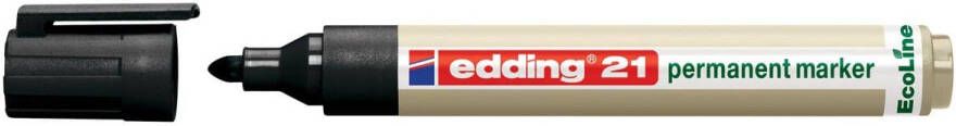 Edding Ecoline Viltstift edding 21 Ecoline rond zwart 1.5-3mm