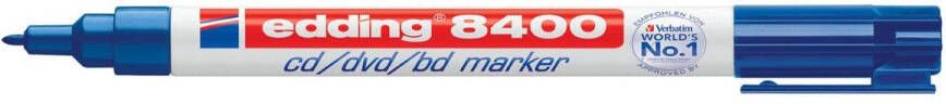 Edding permanent marker voor CD DVD BD e-8400 blauw