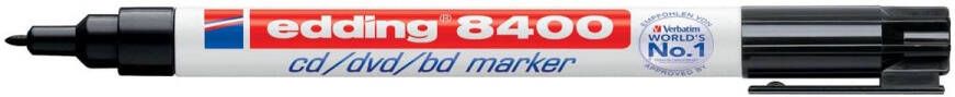 Edding permanent marker voor CD DVD BD e-8400 zwart