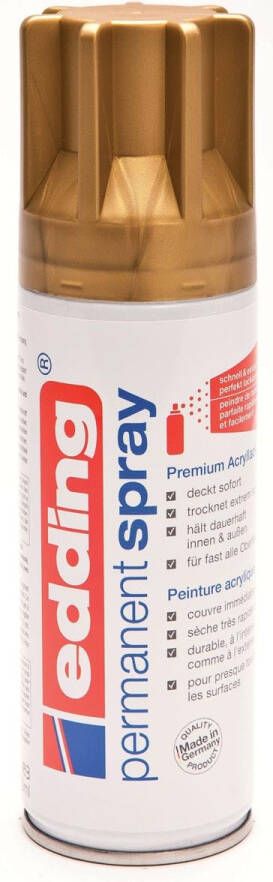 Edding Â 5200 permanent spray premium acrylverf rijkgoud mat