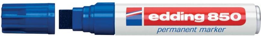 Edding Viltstift 850 blokpunt blauw 5-16mm - Foto 3