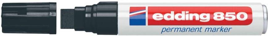 Edding Viltstift 850 blokpunt zwart 5-16mm - Foto 4