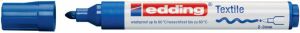 Edding Viltstift 4500 textiel rond blauw 2-3mm