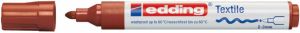 Edding Viltstift 4500 textiel rond bruin 2-3mm